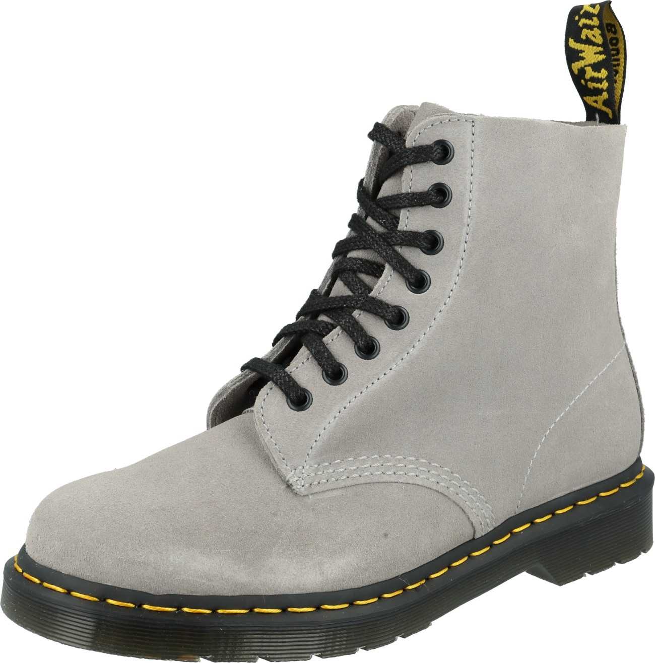 Dr. Martens Šněrovací kozačky 'Pascal' žlutá / světle šedá / černá