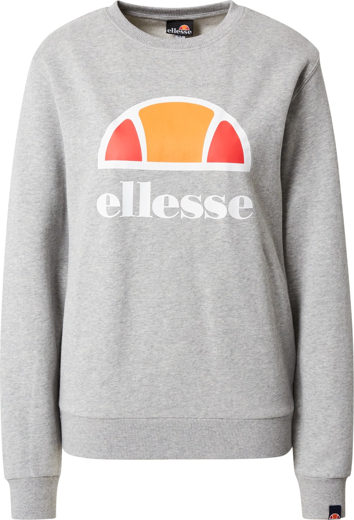 ELLESSE Sportovní mikina 'Corneo' šedý melír / oranžová / červená / bílá