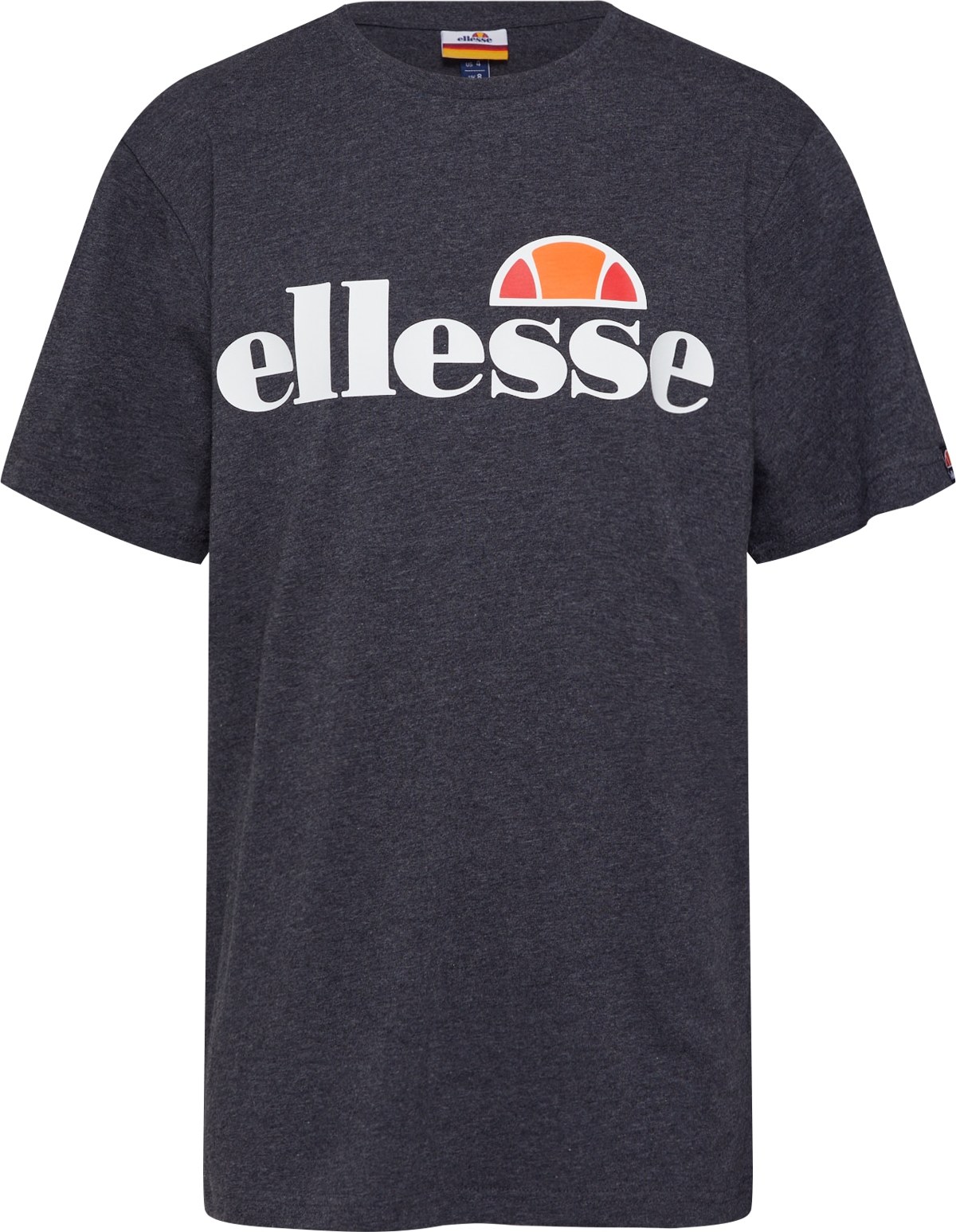 ELLESSE Tričko 'Albany' tmavě šedá / mandarinkoná / grenadina / bílá