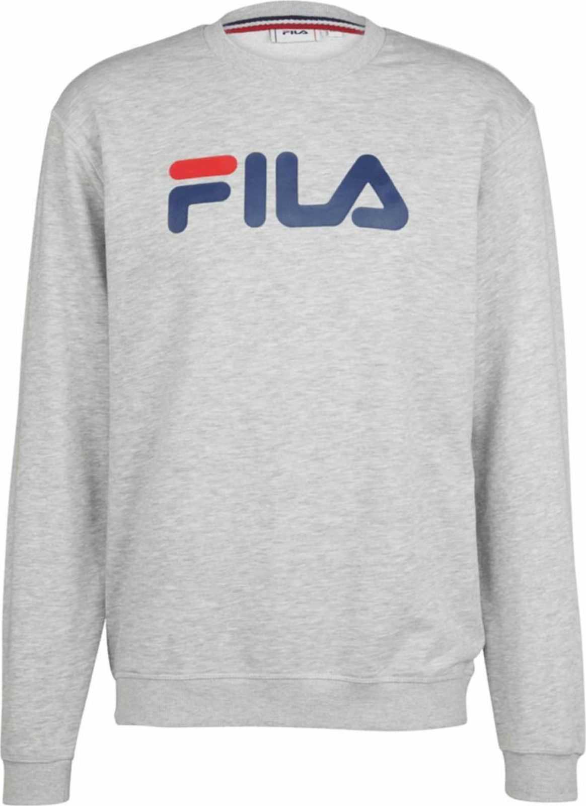 FILA Sportovní mikina modrá / šedá / červená