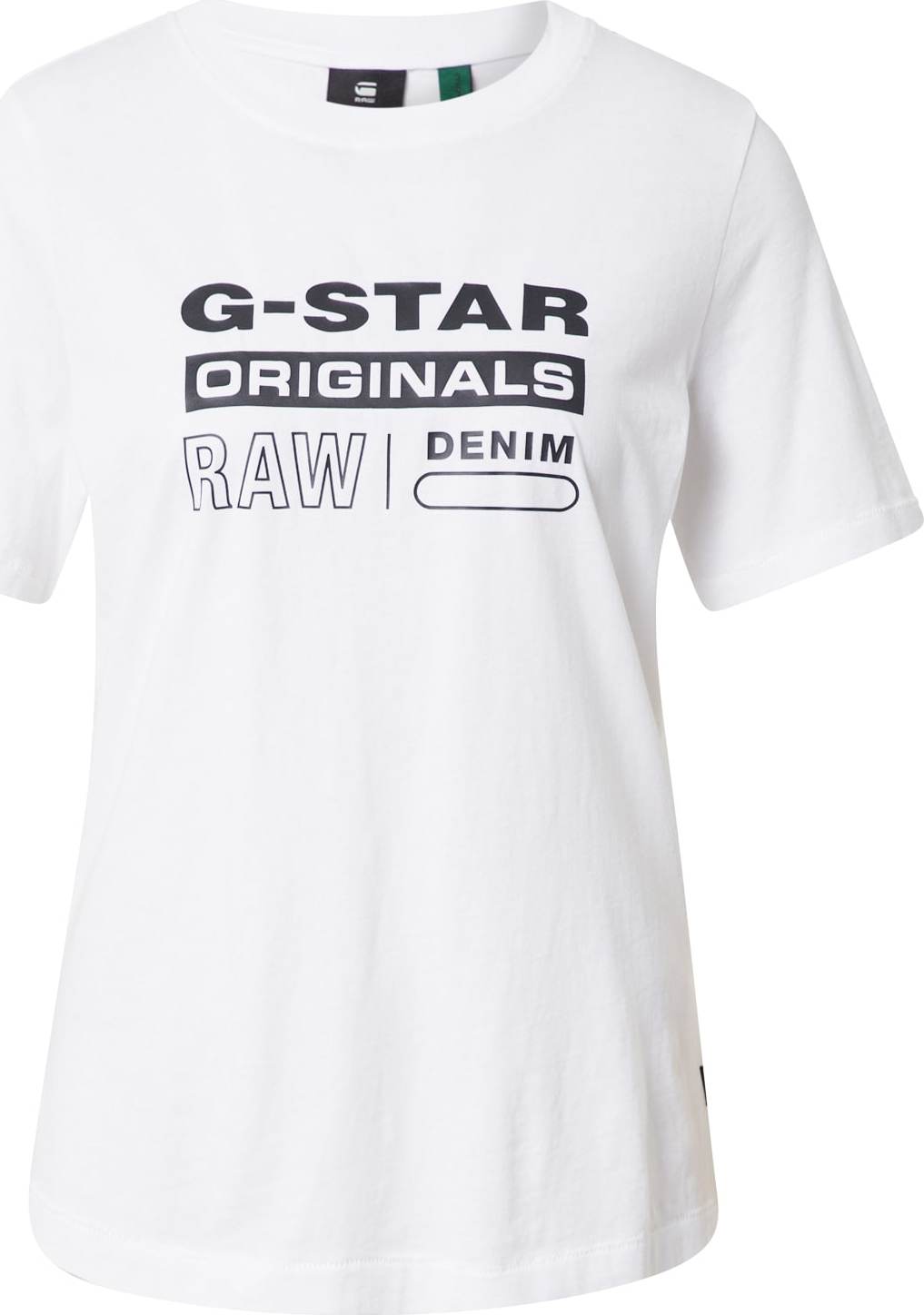 G-Star RAW Tričko černá / bílá