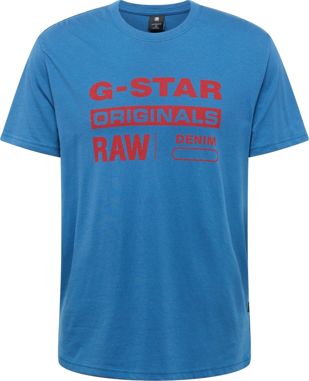 G-Star RAW Tričko královská modrá / červená