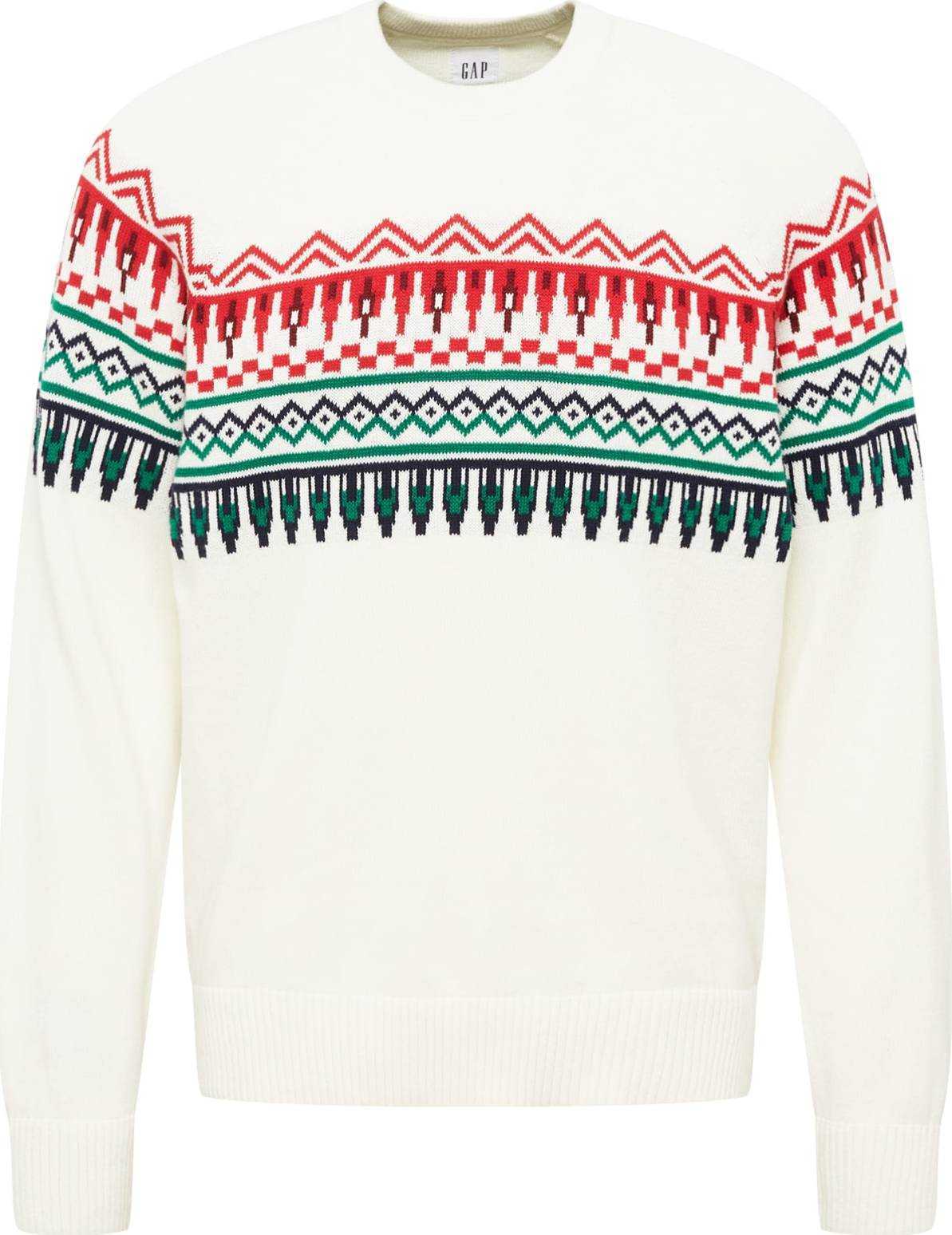 GAP Svetr 'FAIR ISLE' mix barev / offwhite