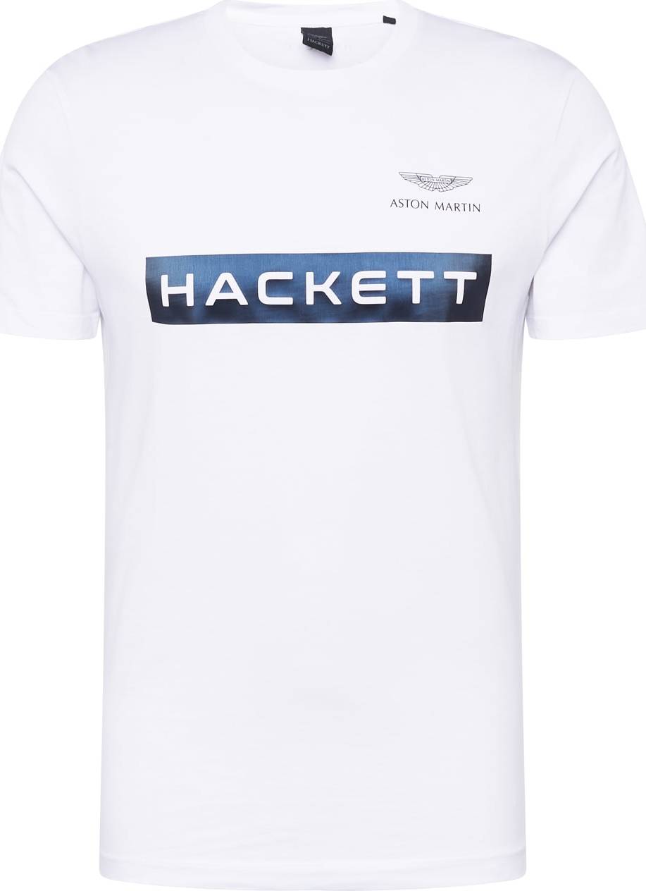 Hackett London Tričko tmavě modrá / bílá