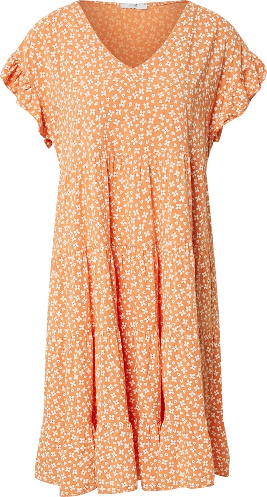 Hailys Letní šaty 'Jolene' oranžová / bílá