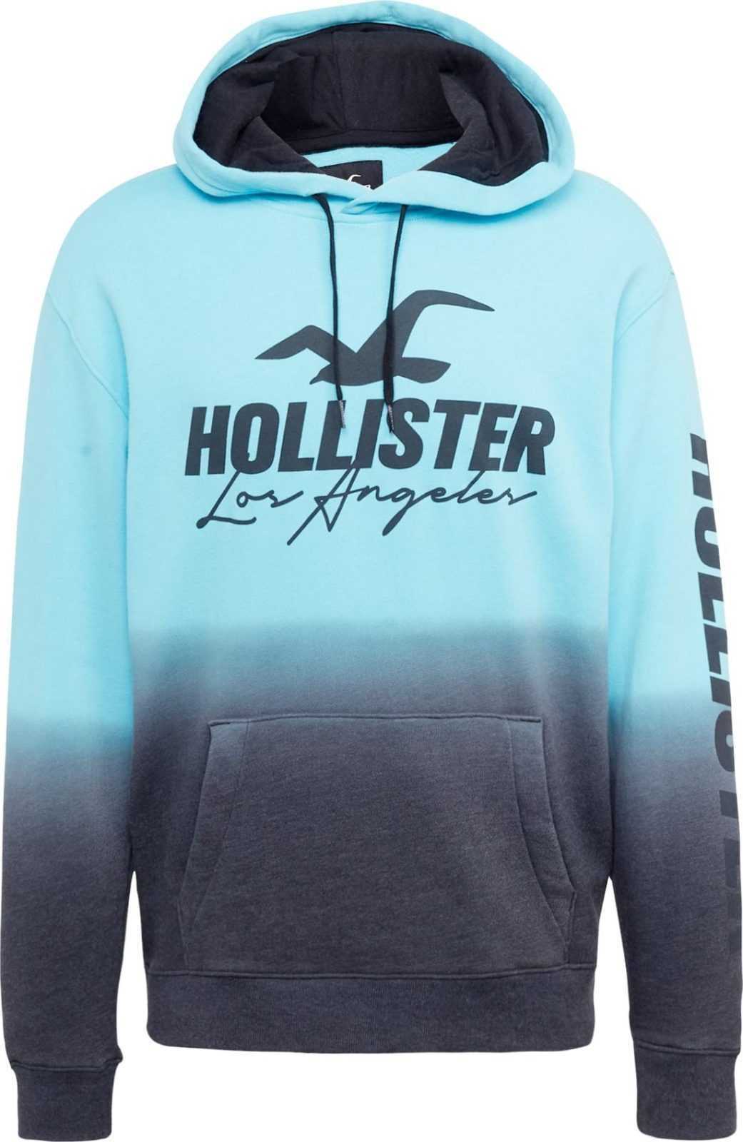 HOLLISTER Mikina noční modrá / světlemodrá