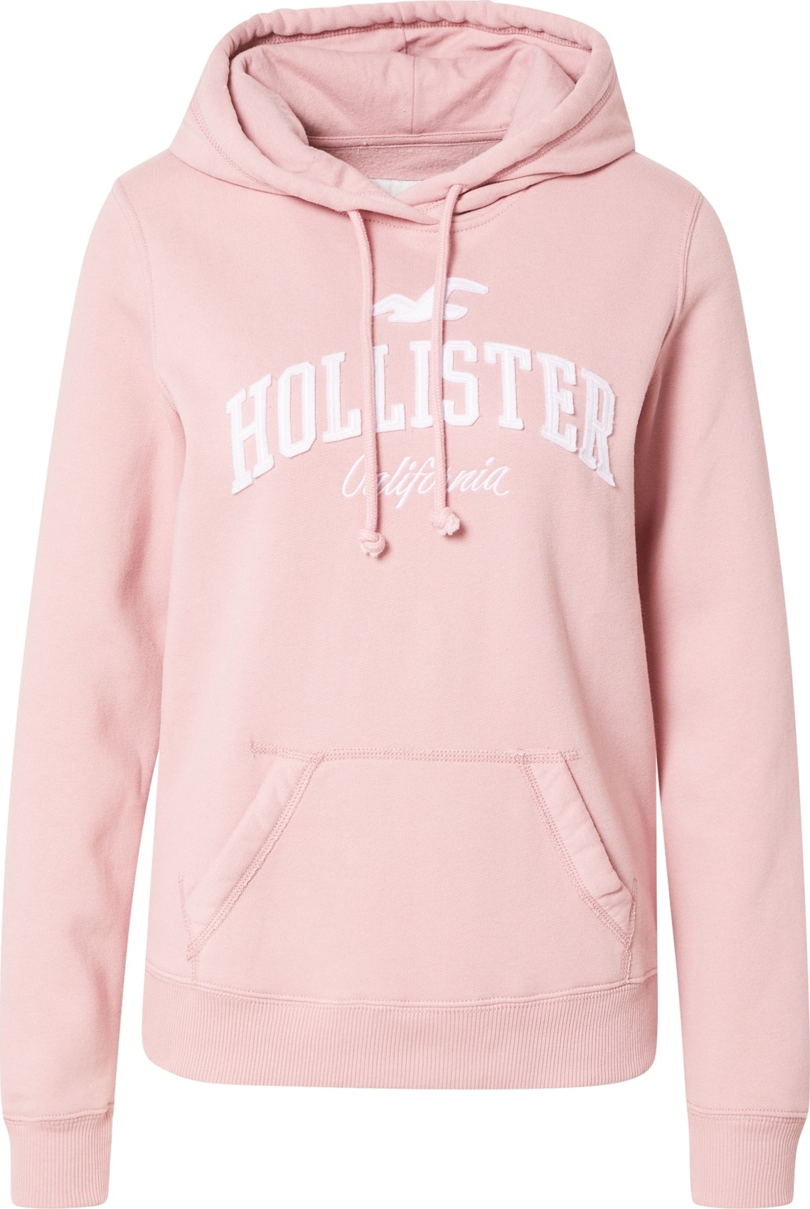 HOLLISTER Mikina růžová / bílá