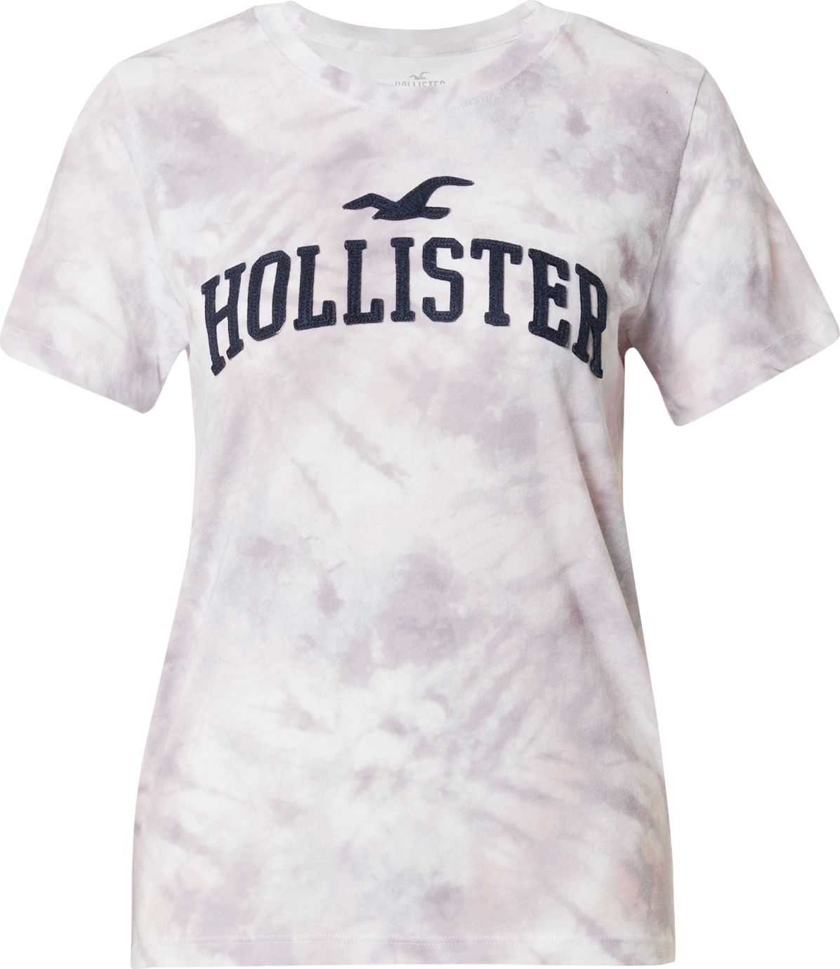 HOLLISTER Tričko námořnická modř / bobule / bílá