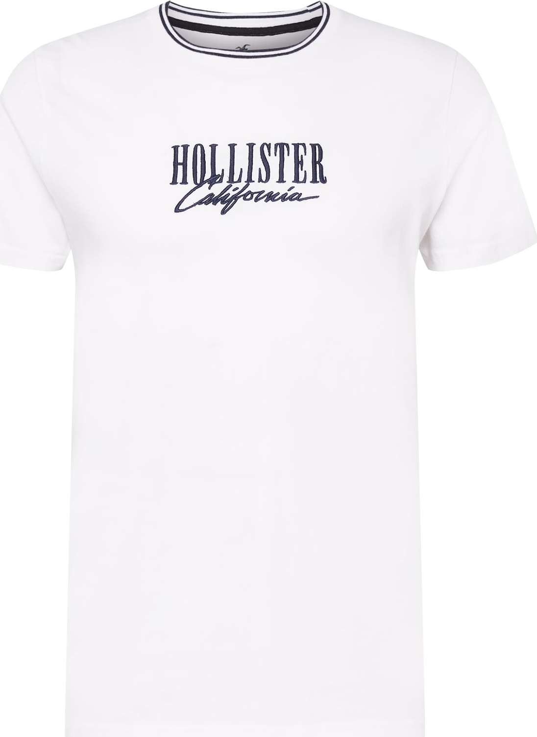 HOLLISTER Tričko 'VARSITY MAR' tmavě modrá / bílá