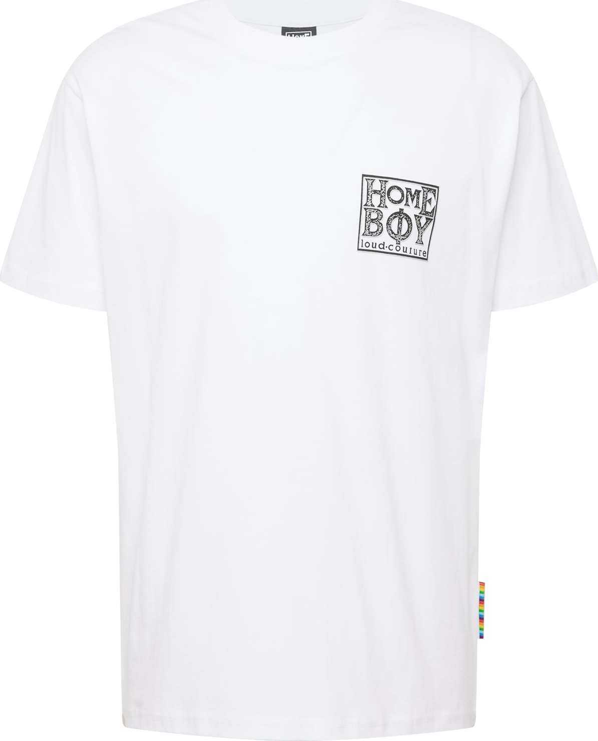 HOMEBOY Tričko 'Old School Tee' černá / offwhite