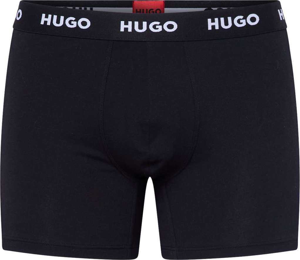 HUGO Boxerky černá / bílá