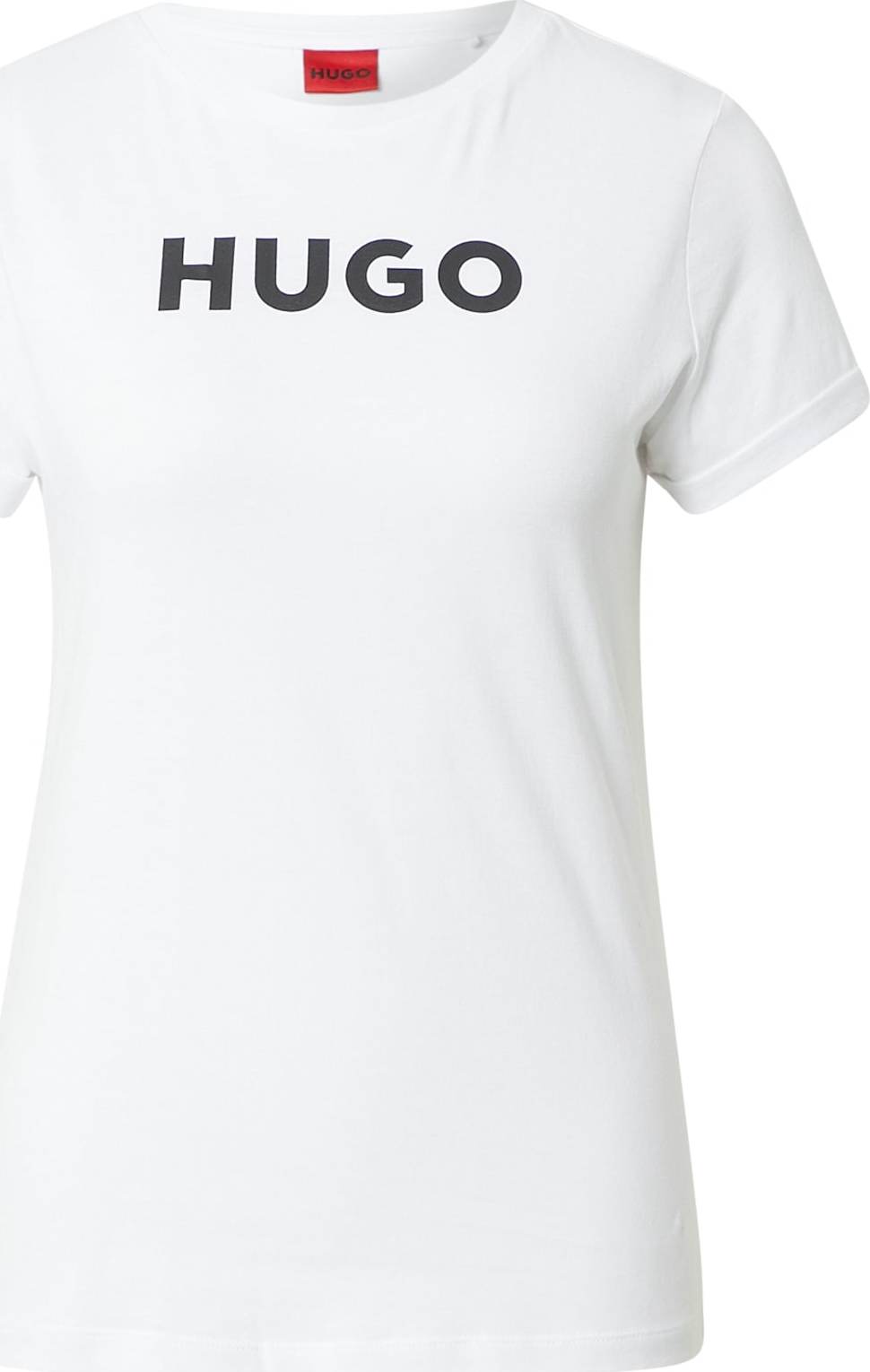 HUGO Tričko 'The HUGO Tee' černá / bílá