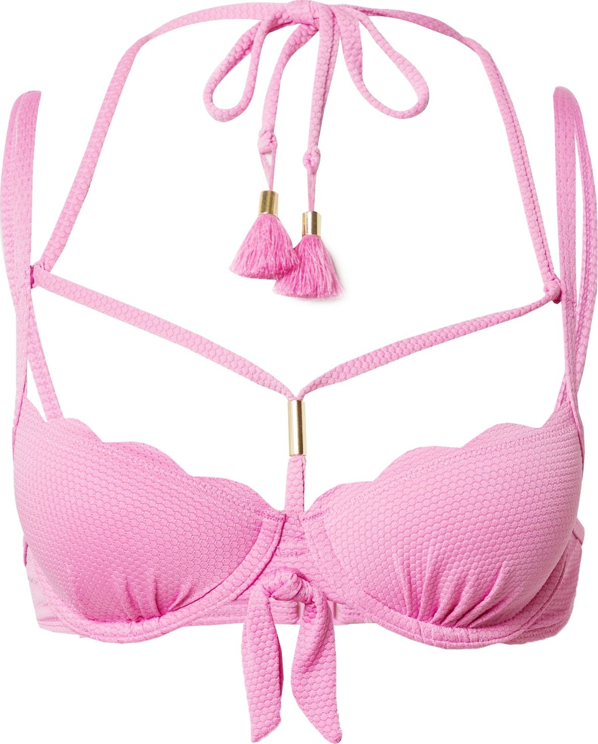 Hunkemöller Horní díl plavek 'Scallop' pink