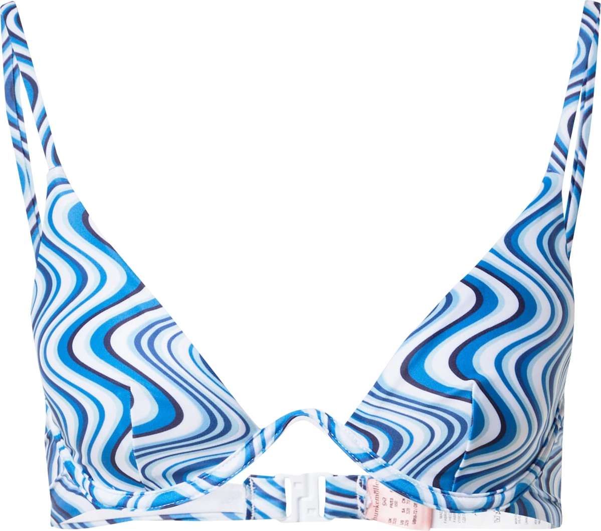 Hunkemöller Horní díl plavek 'Var' modrá / námořnická modř / aqua modrá / offwhite