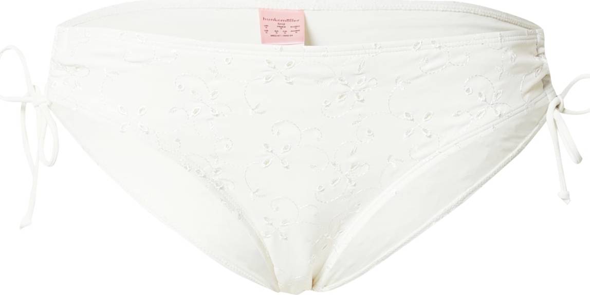 Hunkemöller Spodní díl plavek 'Broderie' bílá