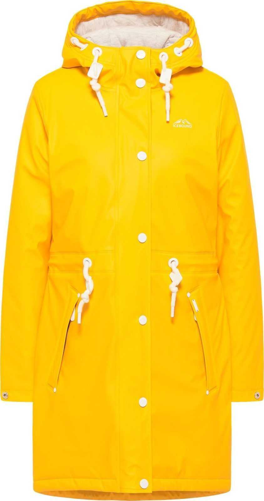 ICEBOUND Přechodný kabát žlutá / bílá