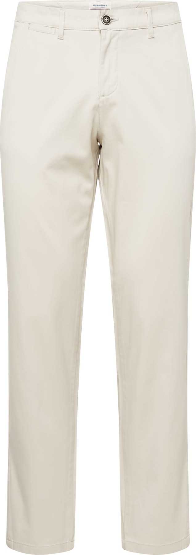 JACK & JONES Chino kalhoty 'OLLIE' slonová kost