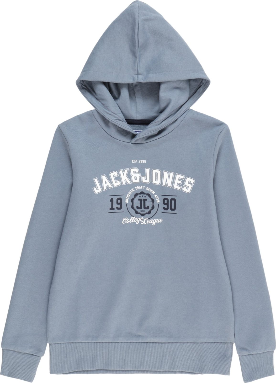 Jack & Jones Junior Mikina 'Andy' chladná modrá / černá / bílá