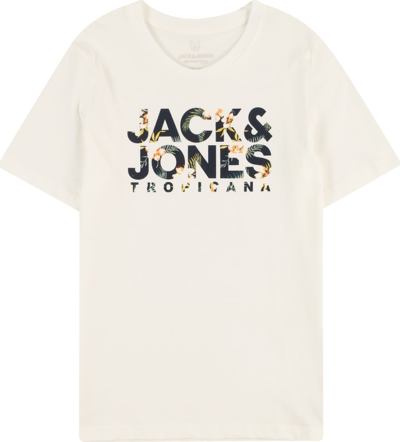 Jack & Jones Junior Tričko 'BECS' světle žlutá / smaragdová / jedle / bílá