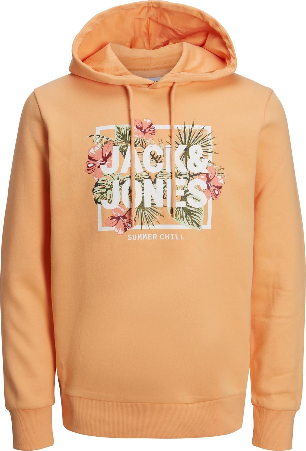 JACK & JONES Mikina 'BECS' mix barev / oranžová