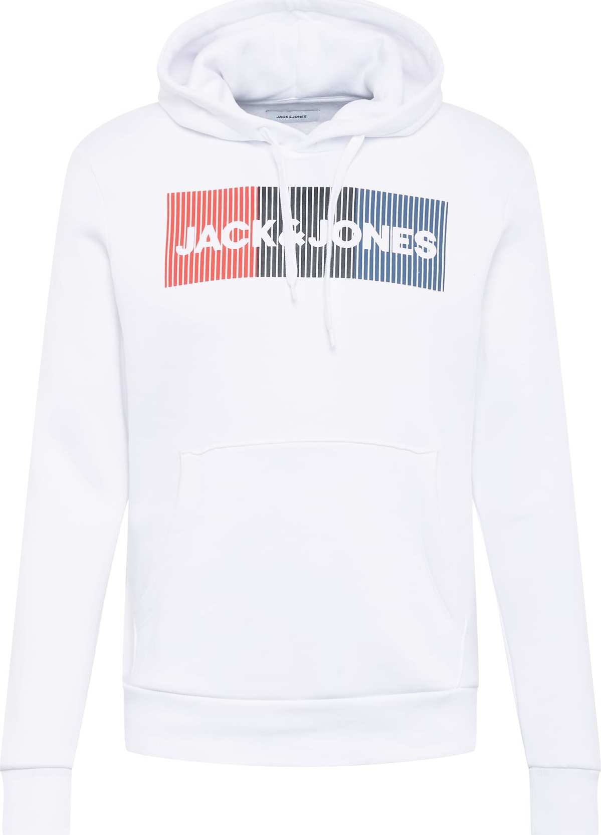 JACK & JONES Mikina námořnická modř / červená / černá / offwhite