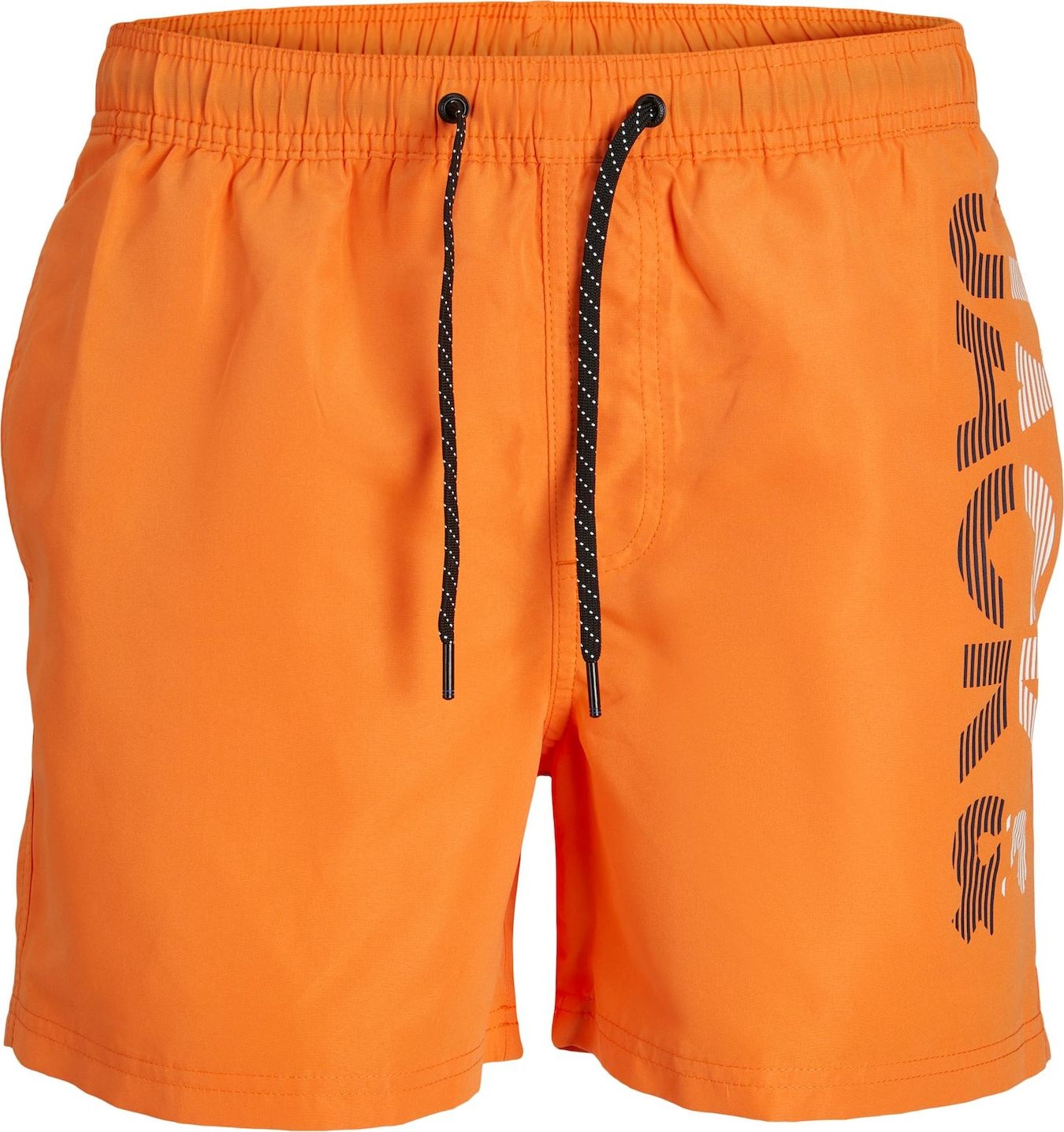 JACK & JONES Plavecké šortky 'FIJI' oranžová / černá / bílá