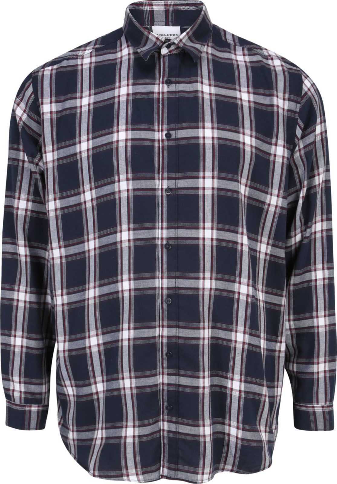 Jack & Jones Plus Košile námořnická modř / červená / bílá