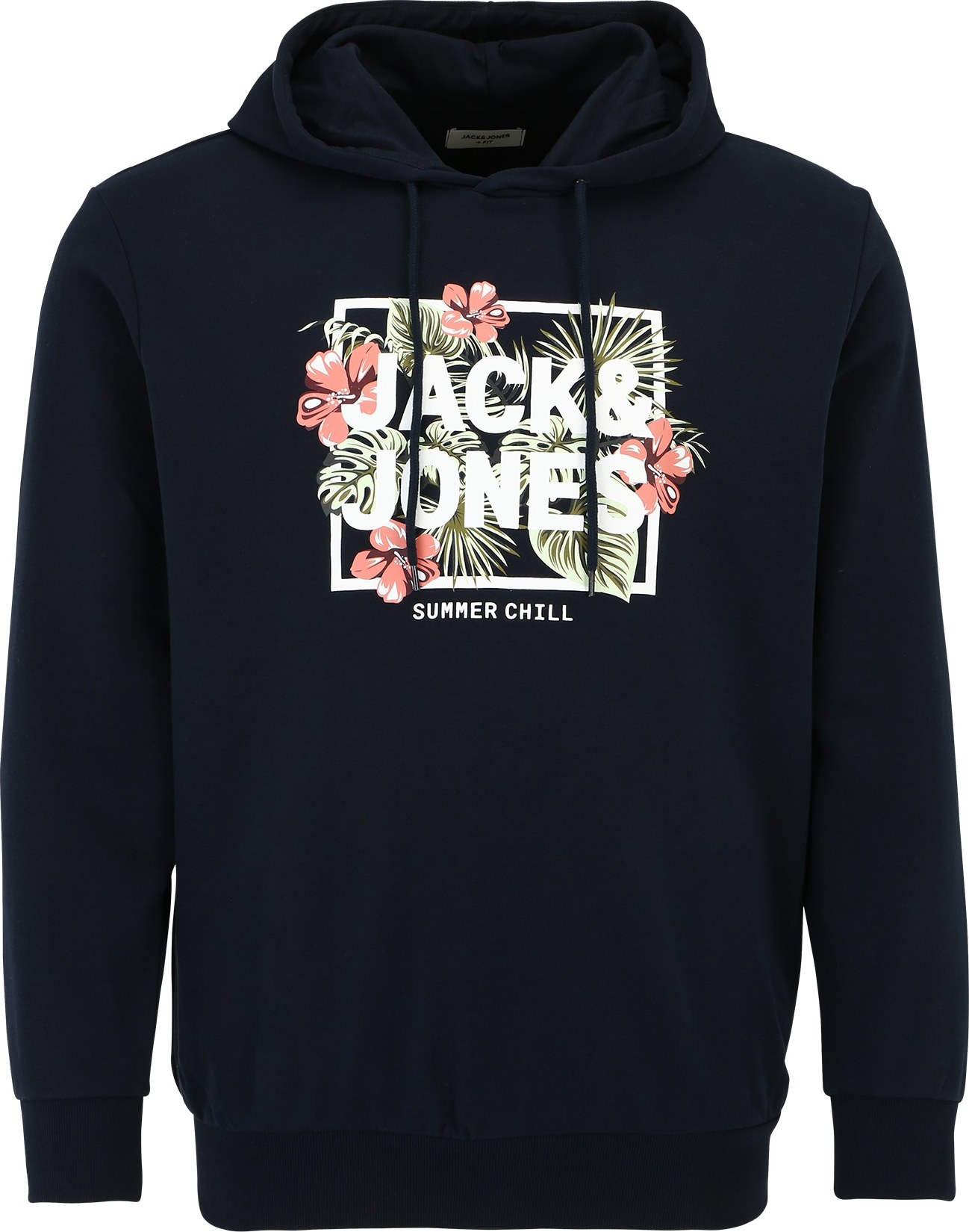 Jack & Jones Plus Mikina námořnická modř / olivová / starorůžová / bílá