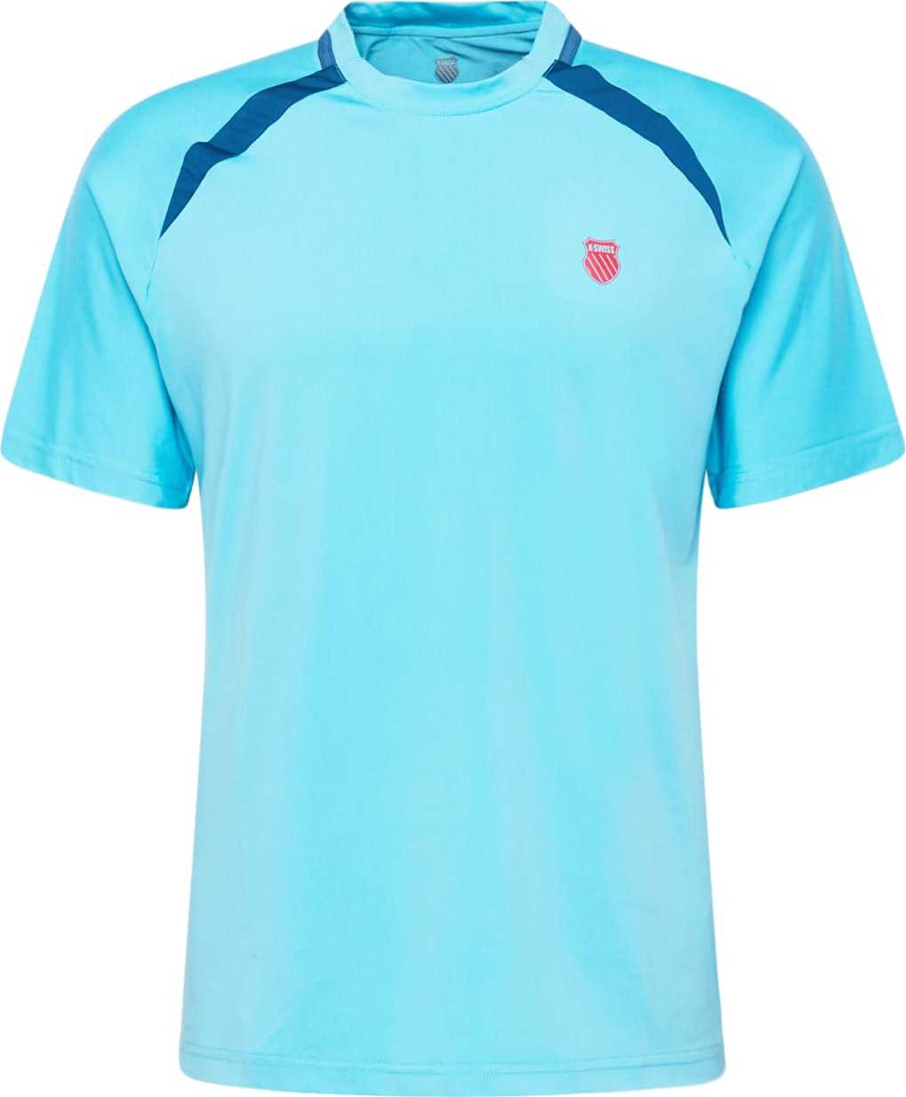 K-Swiss Performance Funkční tričko 'HYPERCOURT' modrá / světlemodrá / červená