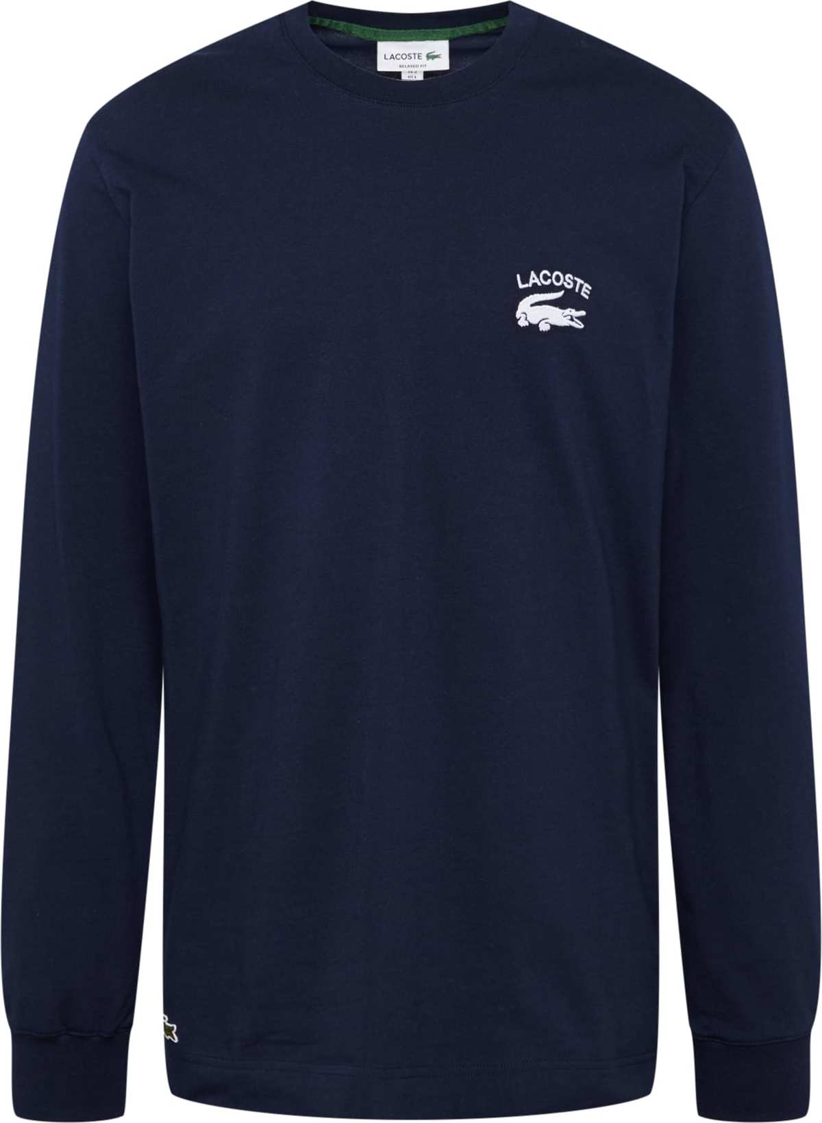 LACOSTE Tričko marine modrá / bílá