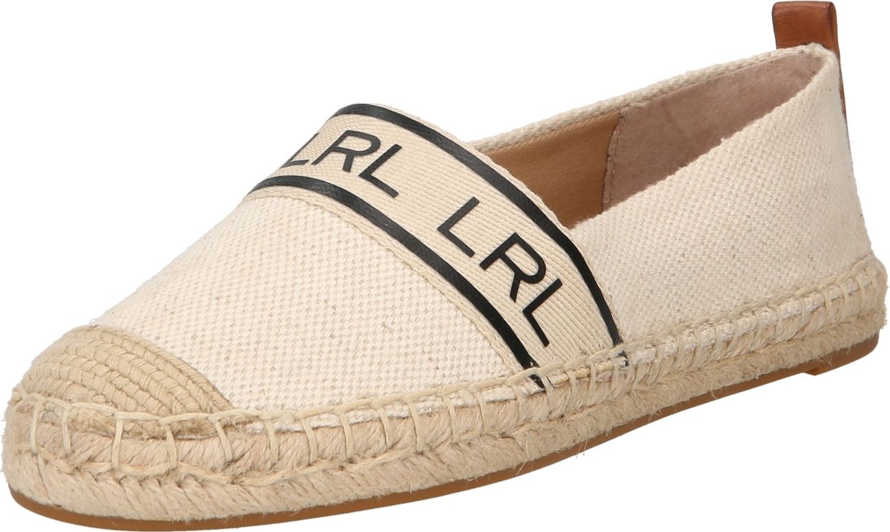 Lauren Ralph Lauren Espadrilky 'CAYLEE' béžová / nažloutlá / hnědá / černá