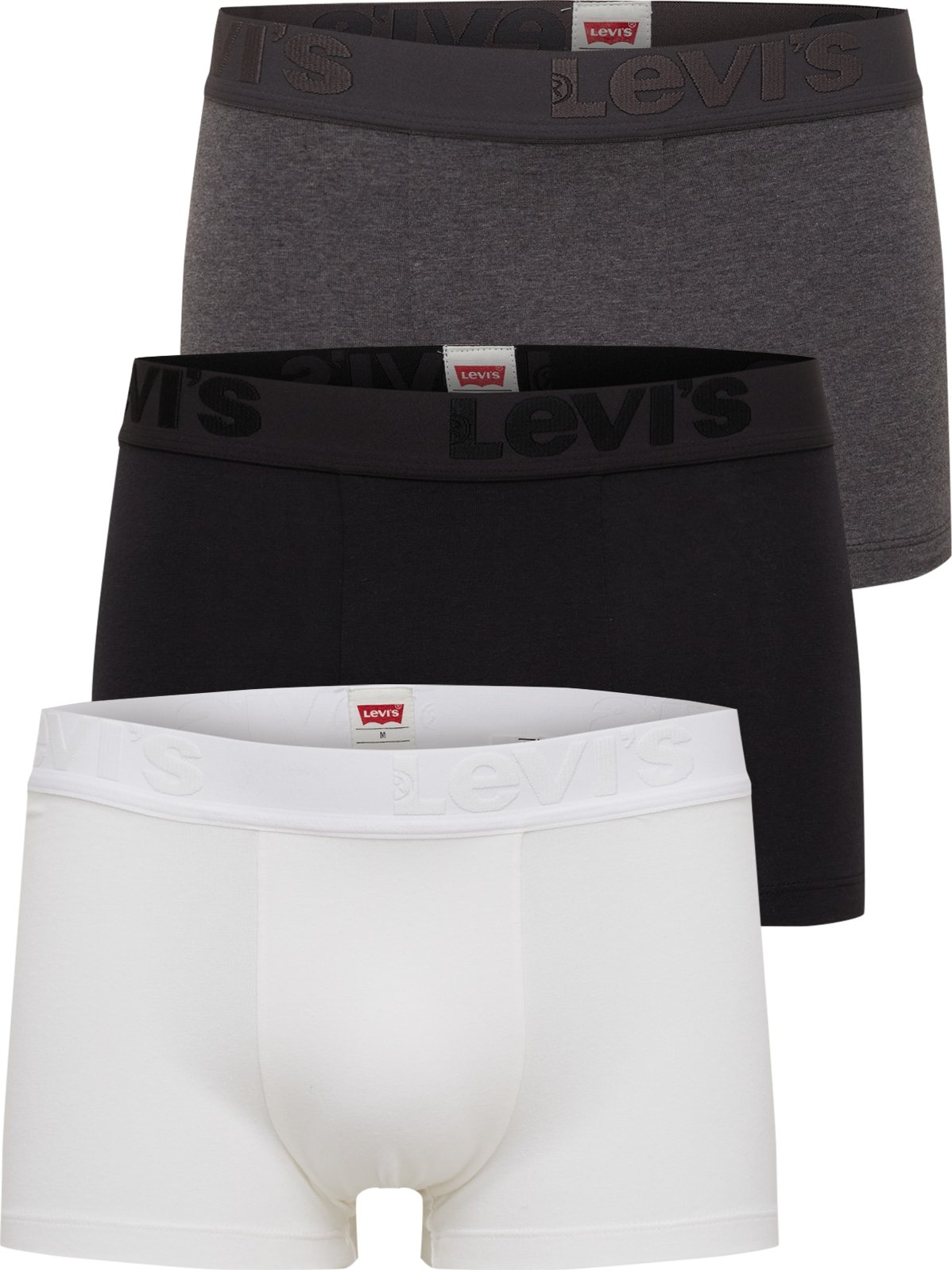 LEVI'S Boxerky šedá / černá / bílá