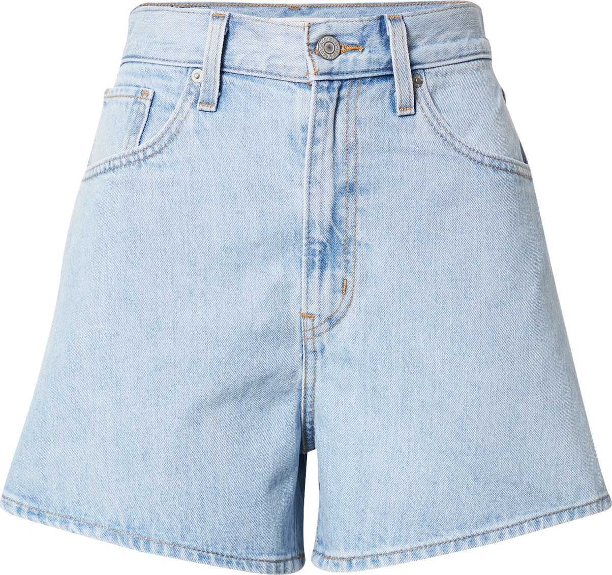 LEVI'S Džíny 'HIGH WAISTED MOM SHORT MED INDIGO - WORN IN' modrá džínovina