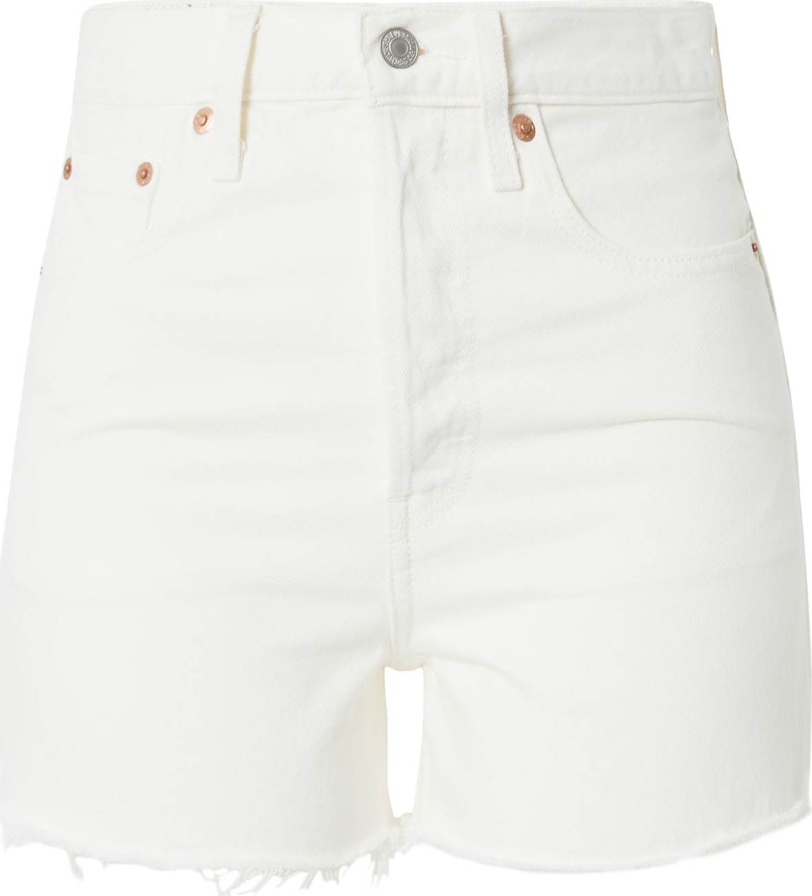 LEVI'S Džíny 'RIBCAGE SHORT NEUTRALS' bílá