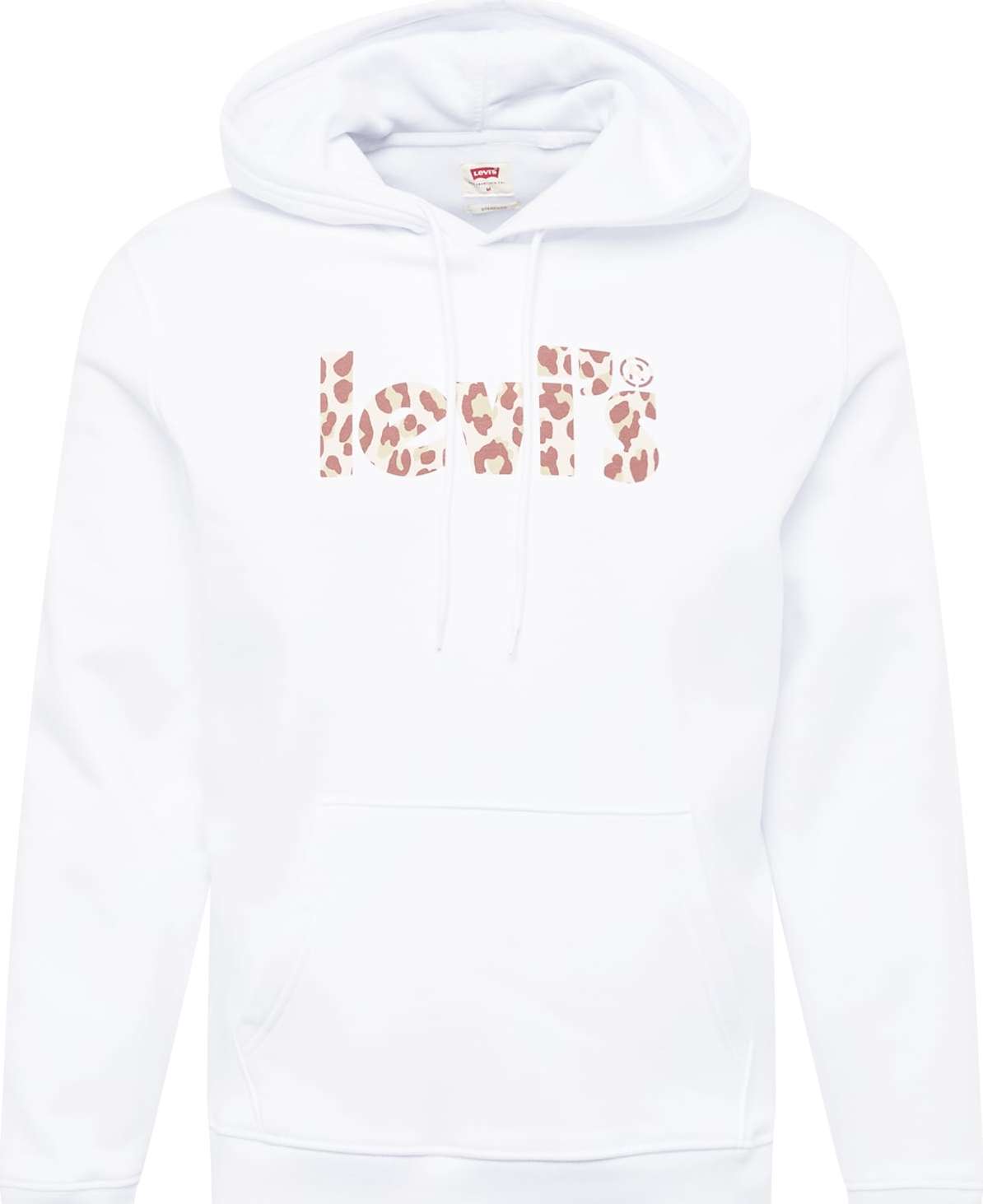 LEVI'S Mikina 'LSE_T3 GRAPHIC HOODIE NEUTRALS' béžová / hnědá / bílá