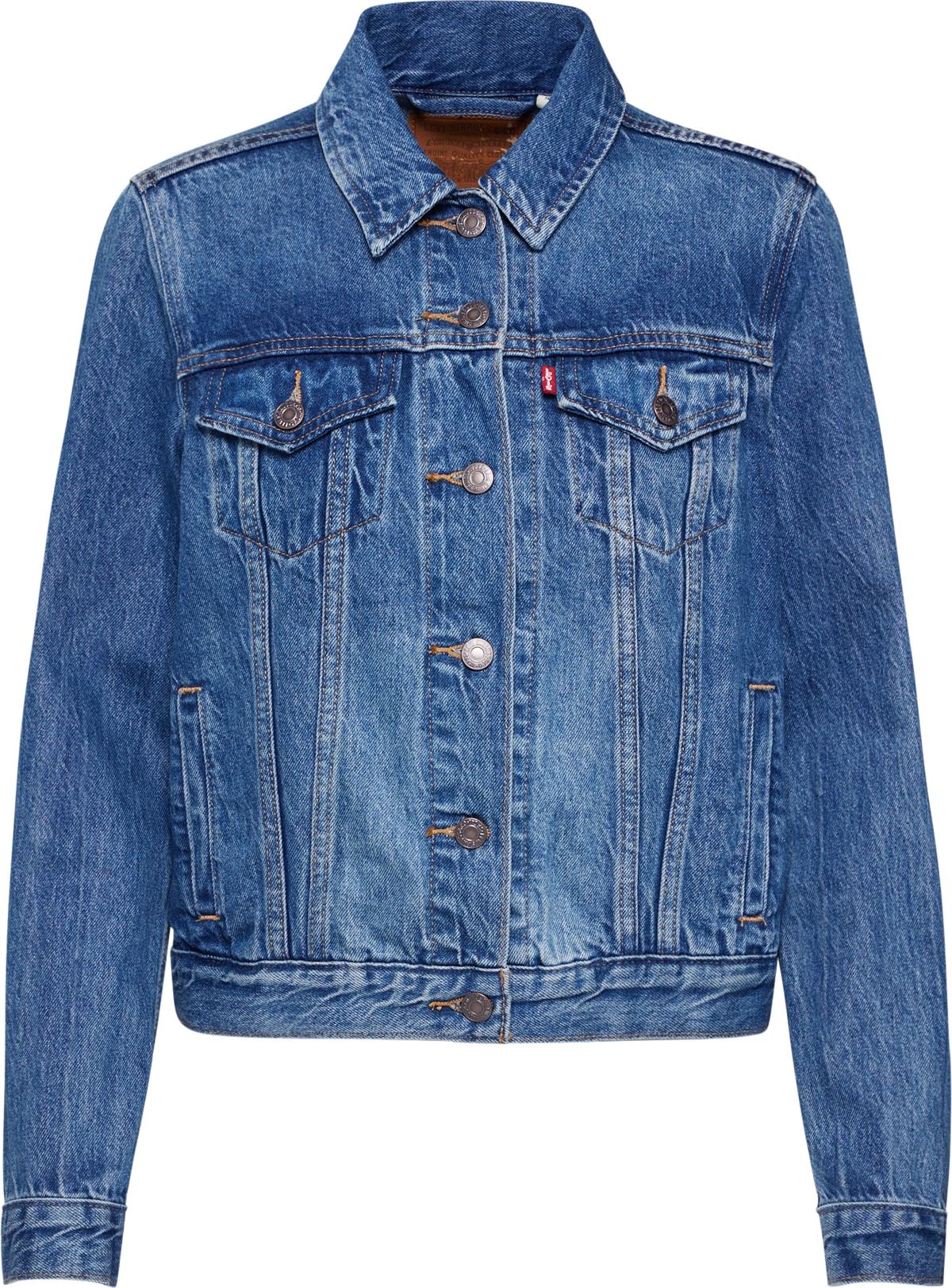 LEVI'S Přechodná bunda 'ORIGINAL TRUCKER MED INDIGO - WORN IN' modrá džínovina