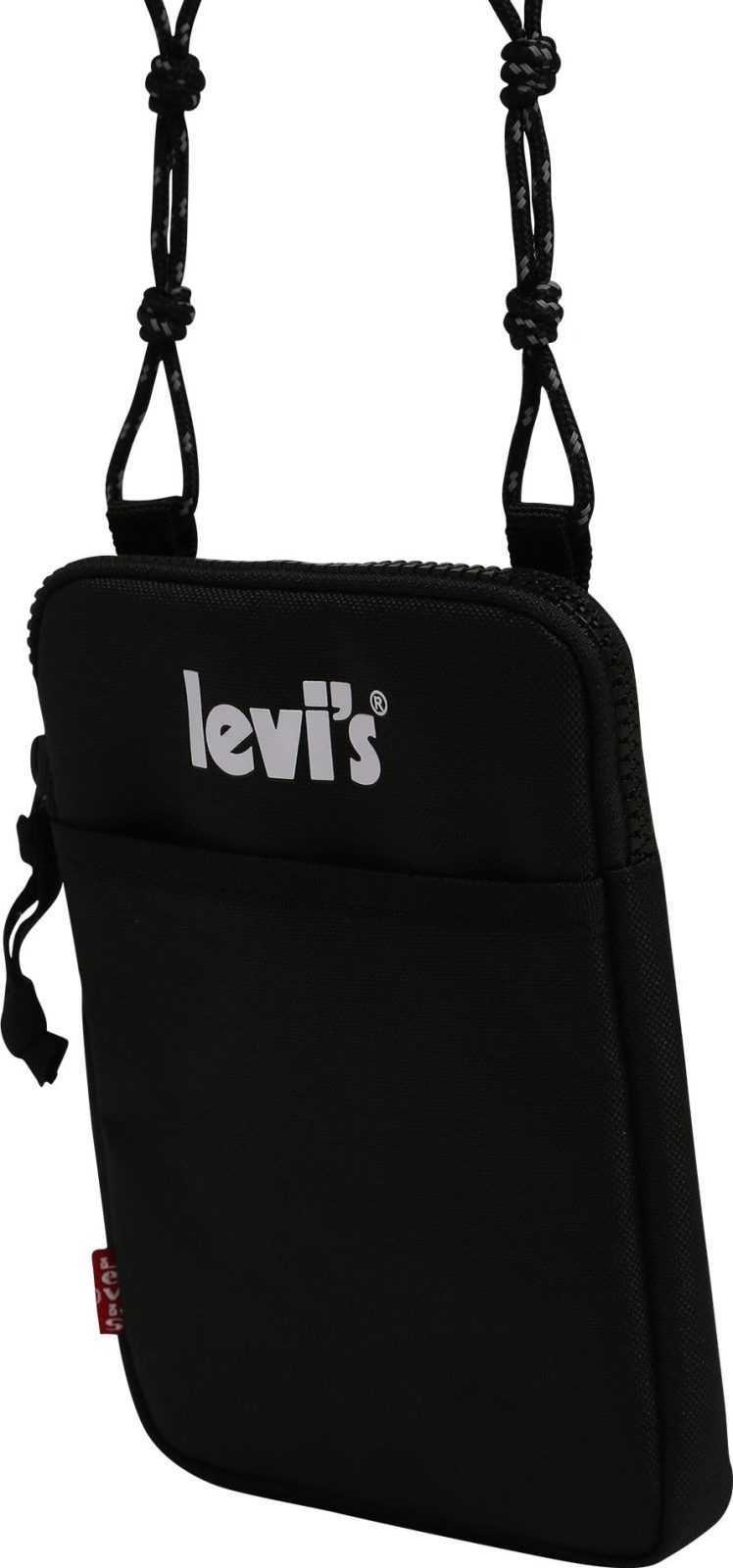 LEVI'S Taška přes rameno černá / bílá