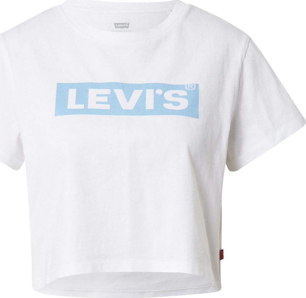 LEVI'S Tričko 'Jordie' světlemodrá / bílá