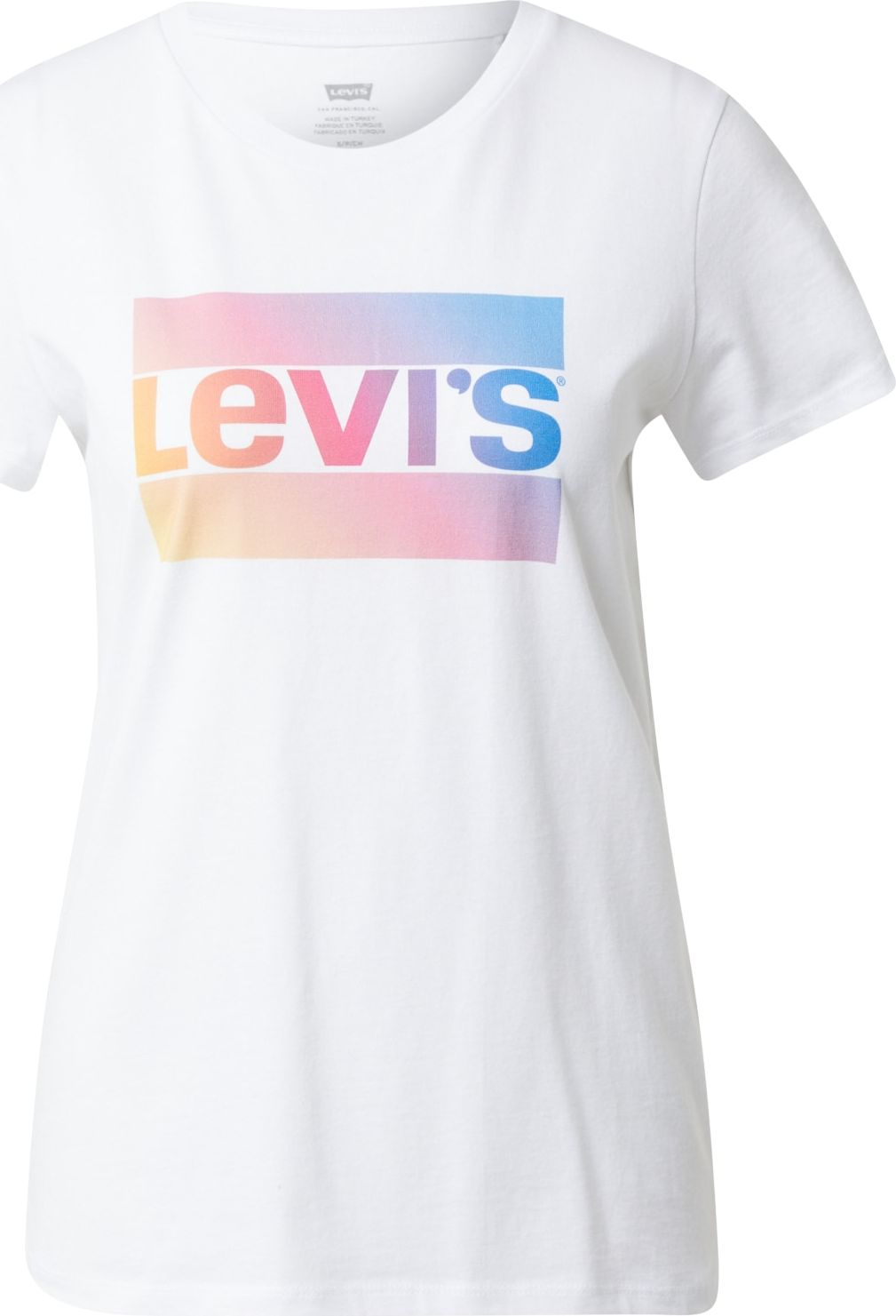 LEVI'S Tričko 'LSE THE PERFECT TEE NEUTRALS' modrá / žlutá / pink / bílá