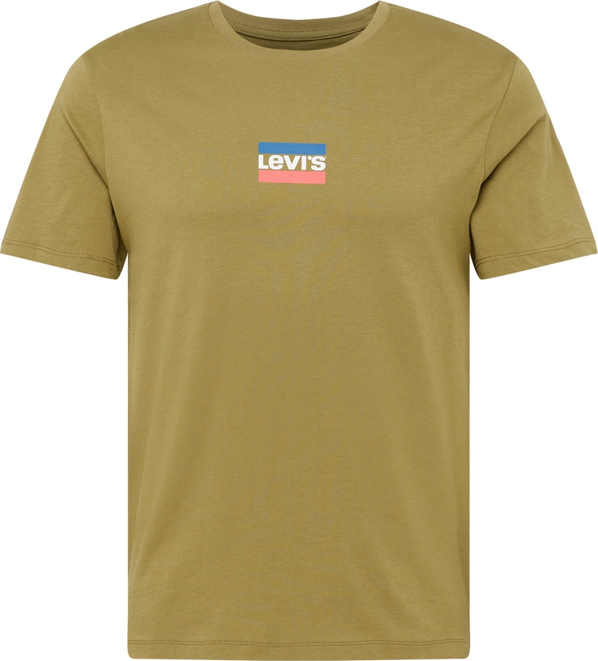 LEVI'S Tričko 'GRAPHIC CREWNECK TEE MULTI-COLOR' modrá / olivová / pink / bílá