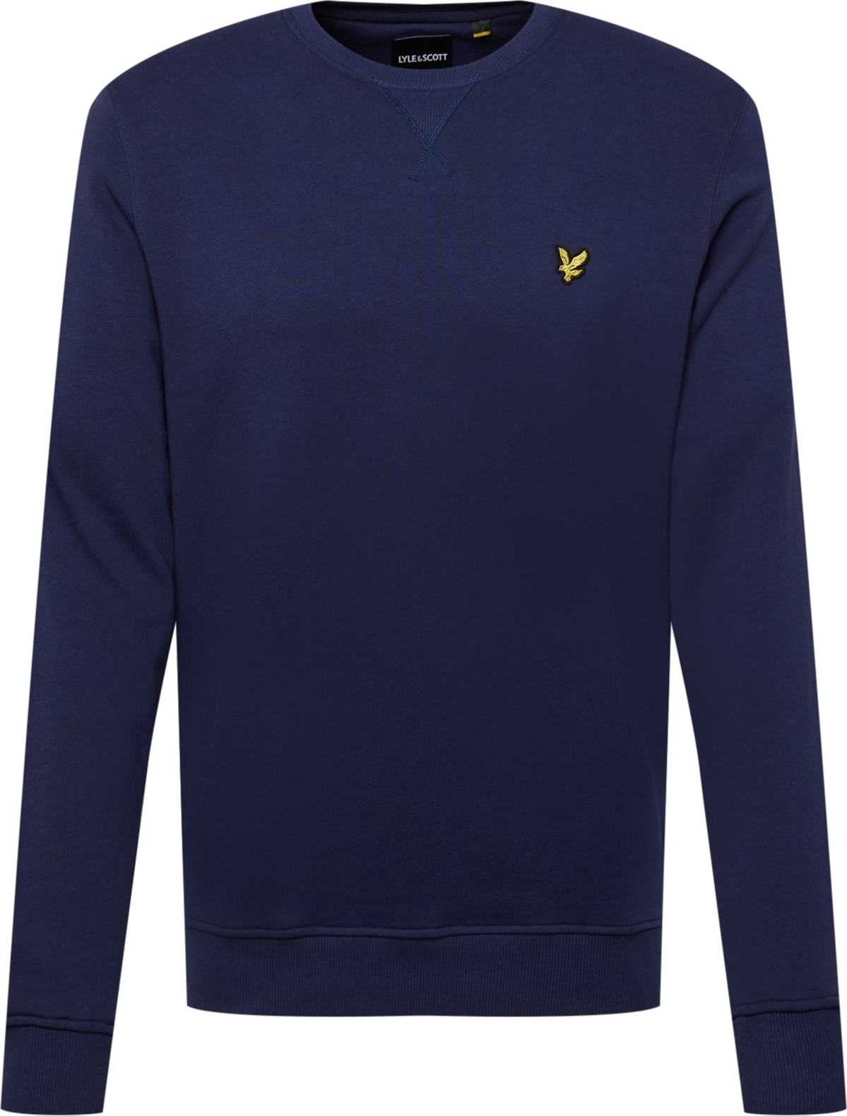 Lyle & Scott Mikina námořnická modř / zlatě žlutá / černá