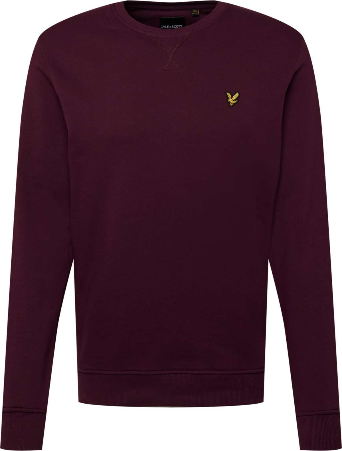 Lyle & Scott Mikina zlatá / burgundská červeň