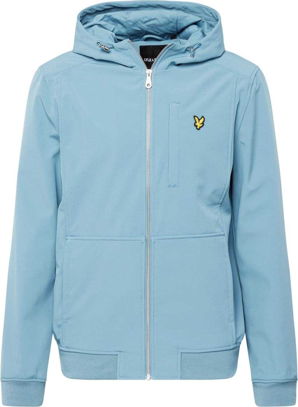 Lyle & Scott Přechodná bunda světlemodrá / žlutá / černá