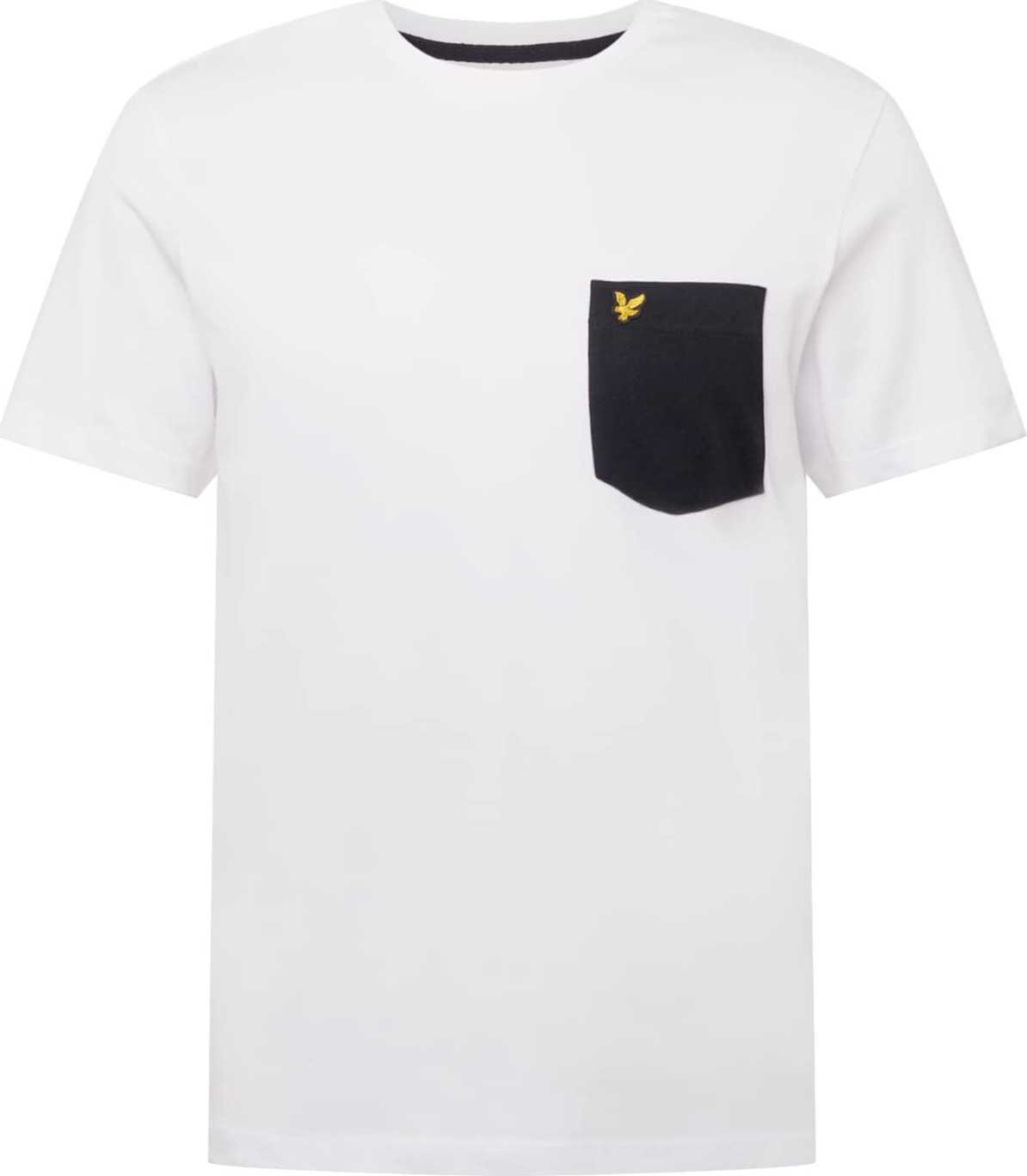 Lyle & Scott Tričko žlutá / černá / bílá