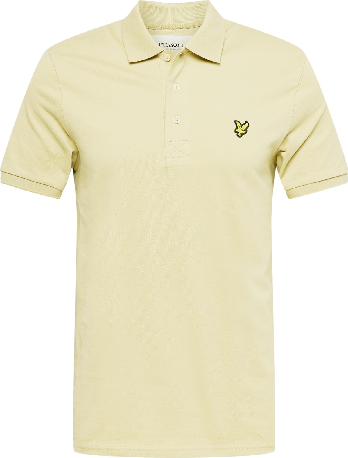 Lyle & Scott Tričko 'Plain' zlatě žlutá / khaki / černá