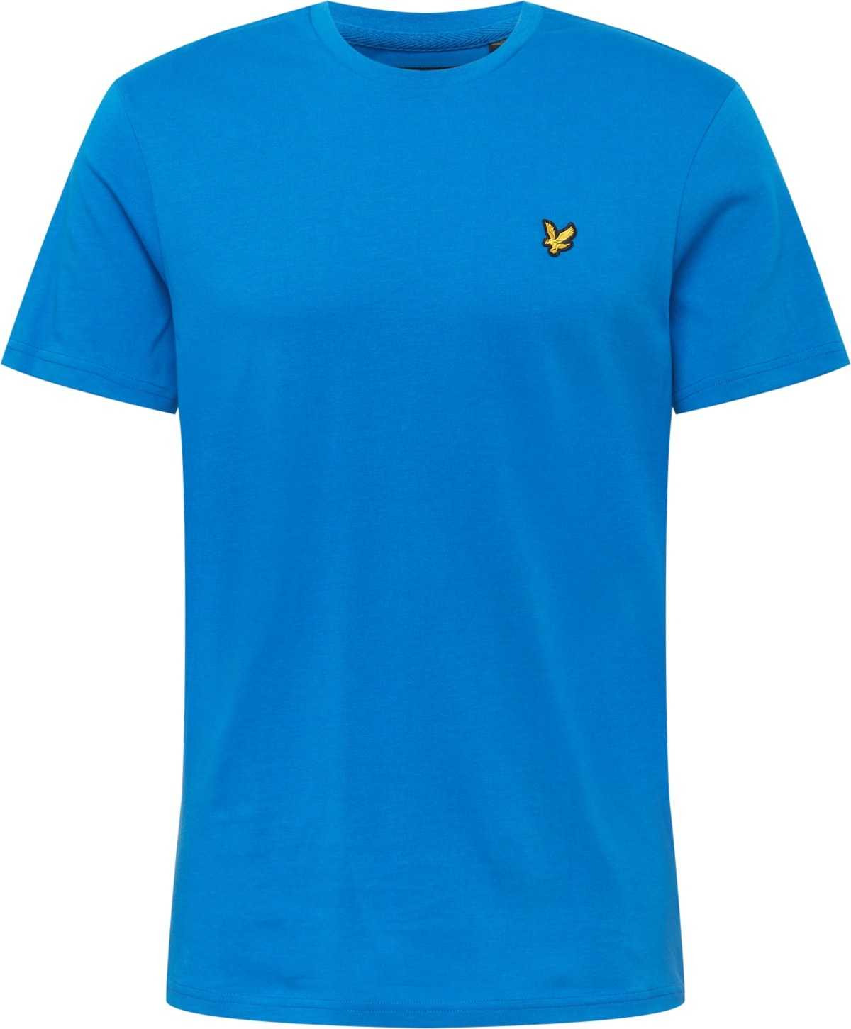 Lyle & Scott Tričko 'Plain' královská modrá / žlutá