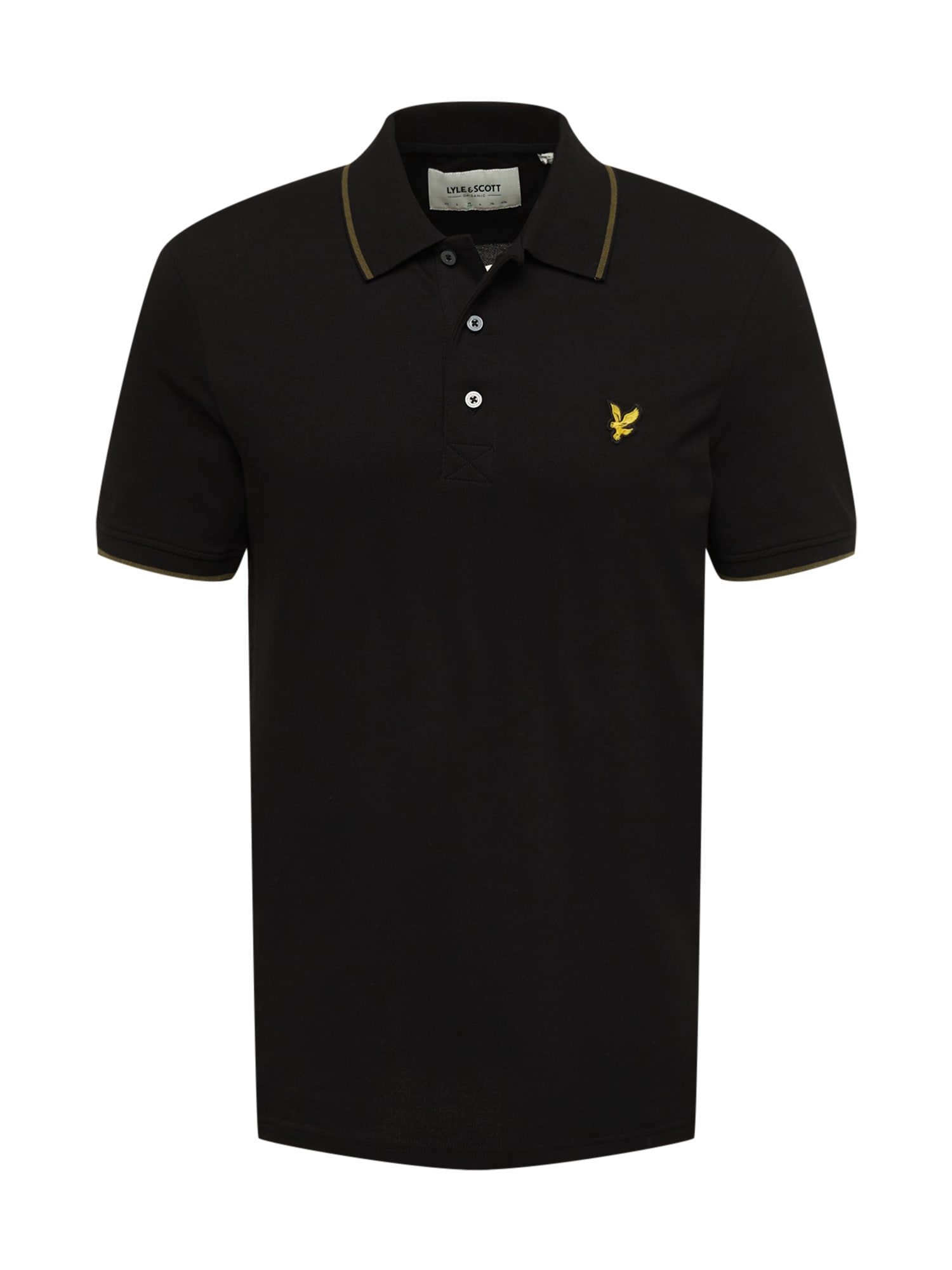 Lyle & Scott Tričko žlutá / olivová / černá