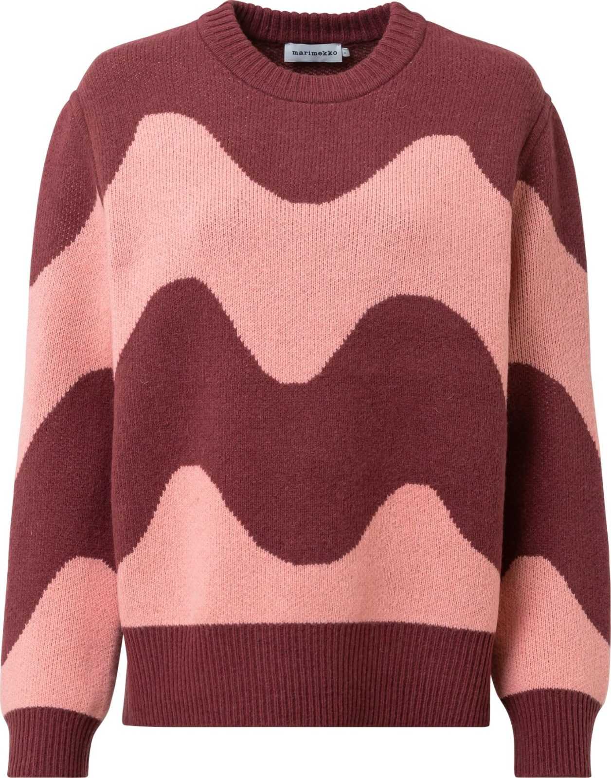 Marimekko Svetr 'Ulfa Lokki' pink / pitaya