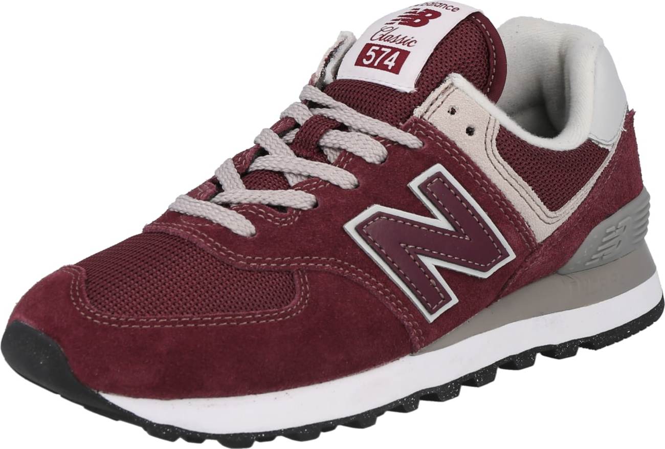 new balance Tenisky šedá / burgundská červeň / offwhite