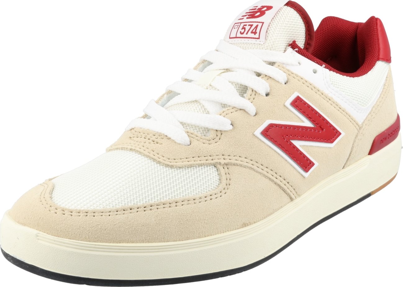 new balance Tenisky světle hnědá / ohnivá červená / bílá